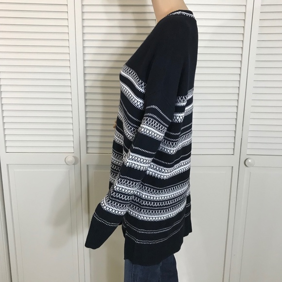 Great Condition Vince Striped Tunic Cotton Sweater Small - Picture 5 of 12